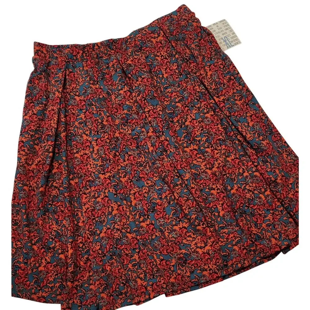 LulaRoe Madison Skirt, XL, Floral, NWT